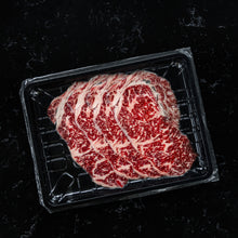 Load image into Gallery viewer, [Seoul Recipe] 1++ Korean Beef Rib Eye Slice (Frozen) 한우 등심 슬라이스 (핫팟/ 스키야키 샤브샤브) (냉동) (130g, 4pcs)
