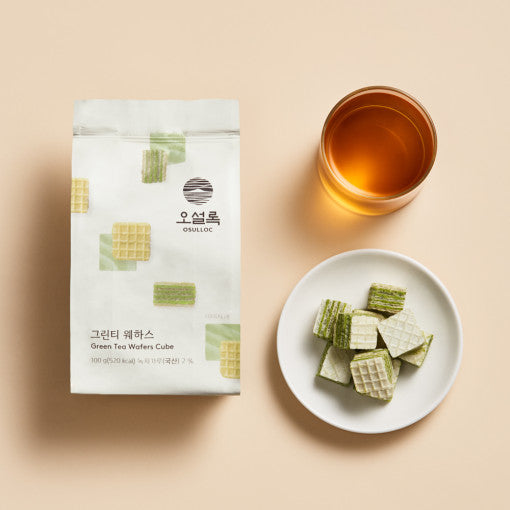 👩🏻[10% OFF] Green Tea Wafers Cube 그린티 웨하스 (100g)