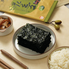 Load image into Gallery viewer, Premium Olive Oil Roasted Natural Laver Seaweed 올리브유 구이 돌김 (9g)
