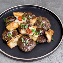 Load image into Gallery viewer, [Seoul Recipe] Upgraded Beef Tteokgalbi Patty (Only Beef, No Mixed Pork) (Cooked) 조리된 순수 소고기 떡갈비 (8pcs)
