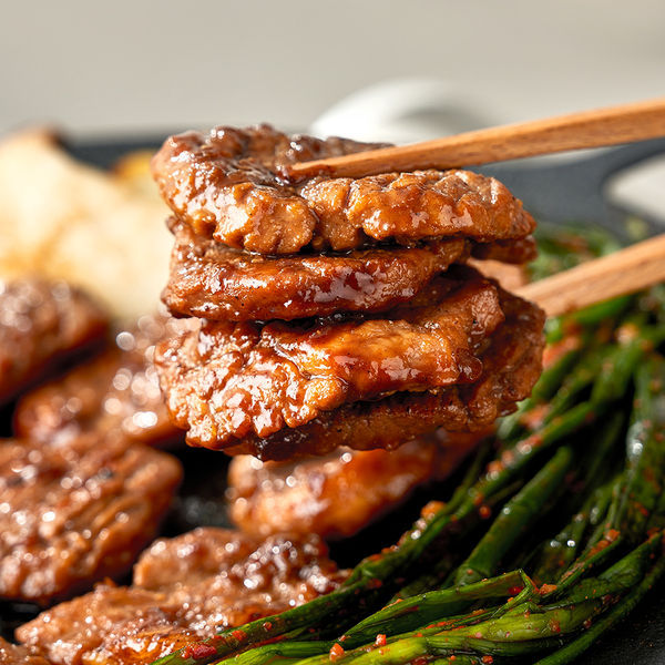 Galbi Sauce Marinated Pork Neck (Frozen) 칼집 멍석말이 돼지왕구이 (3인분, 750g) Seoul Recipe HK