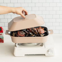 Load image into Gallery viewer, Brio Grill Pan  브리오 IH인덕션 사각 그릴팬 (2 colors)