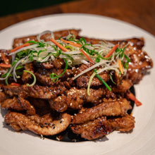 Load image into Gallery viewer, [Seoul Recipe] Korean Pork Rib With Salad 한돈 칼집 돼지갈비 (Cooked) (2ppl / 4ppl)
