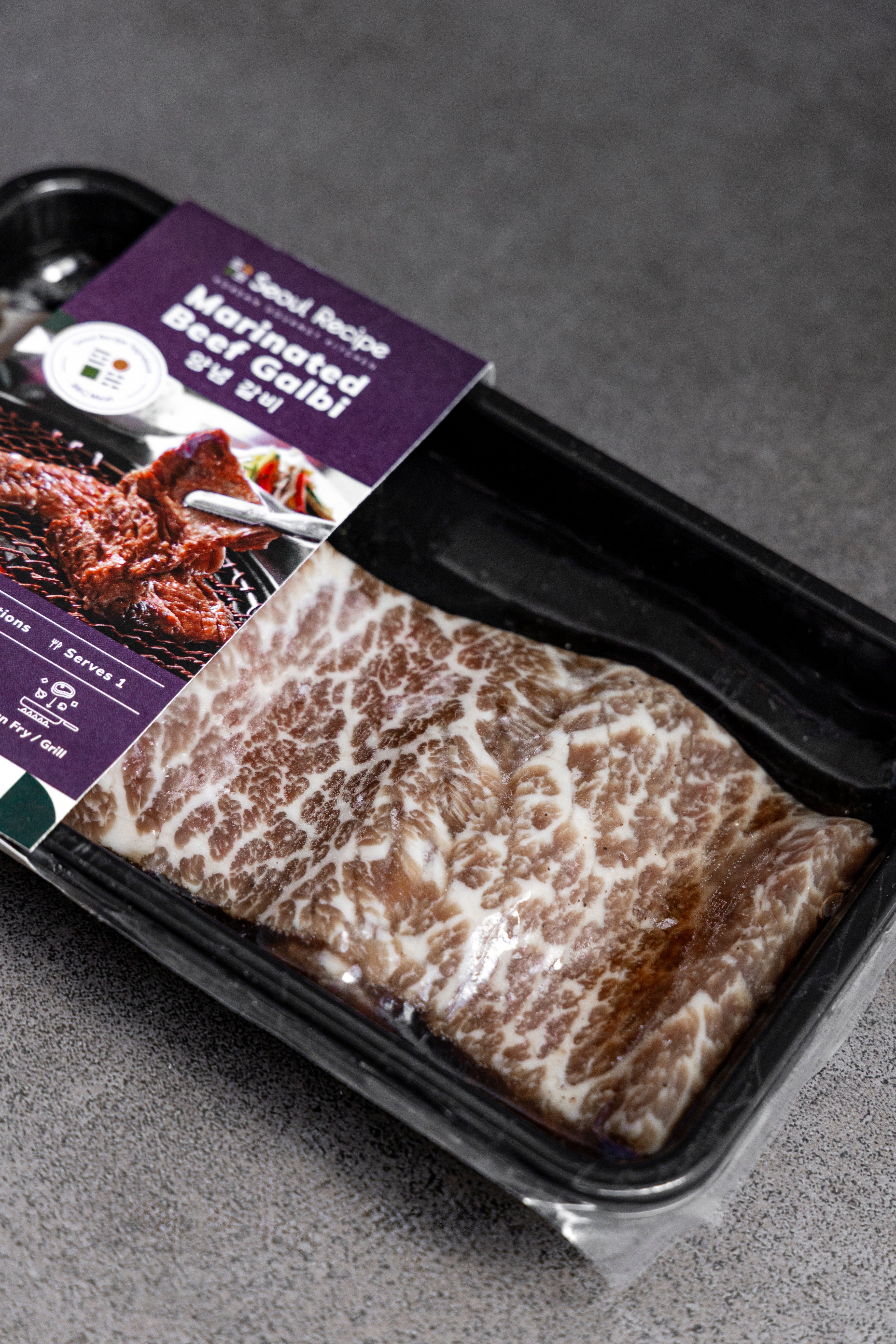 [Seoul Recipe] Marinated Beef Galbi(Frozen) 양념 갈비 (냉동) (1 rib, 250g)