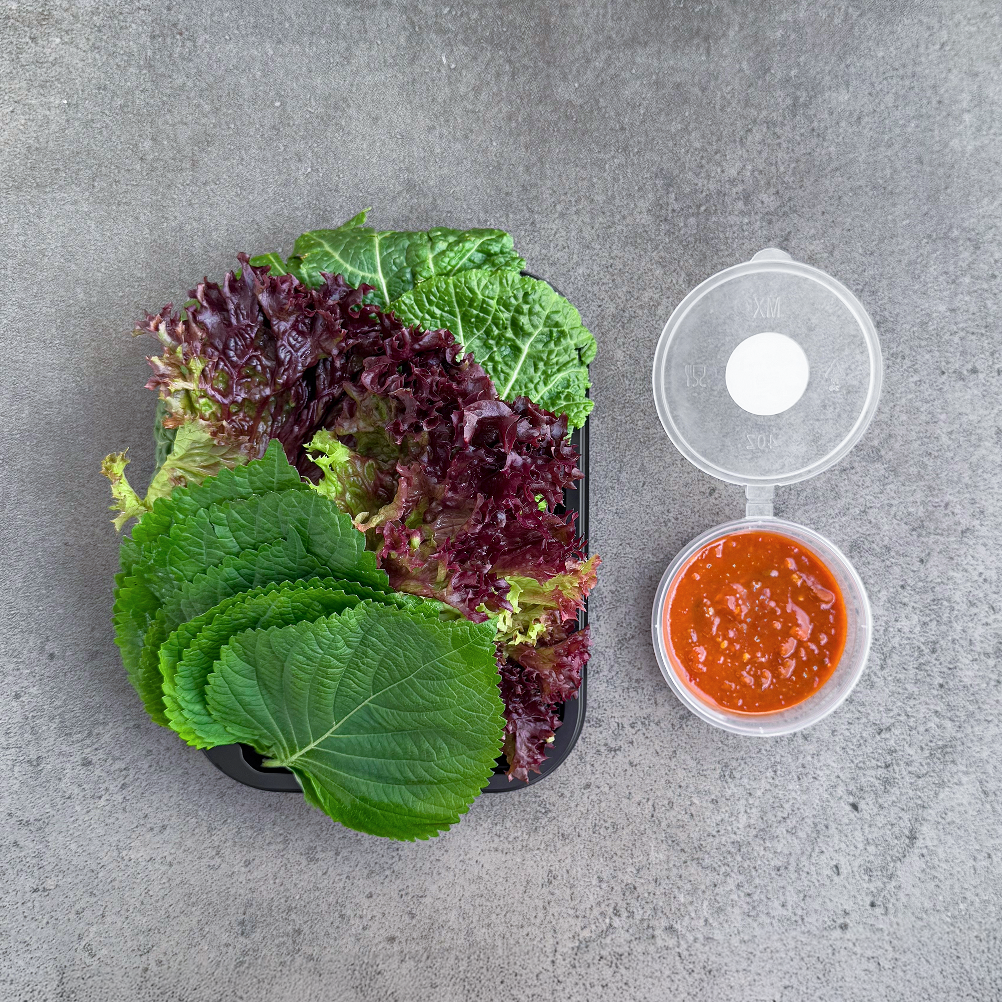 [Seoul Recipe] Fresh Vegetable Ssam & Sauce Set 쌈 야채 & 홈메이드 쌈장