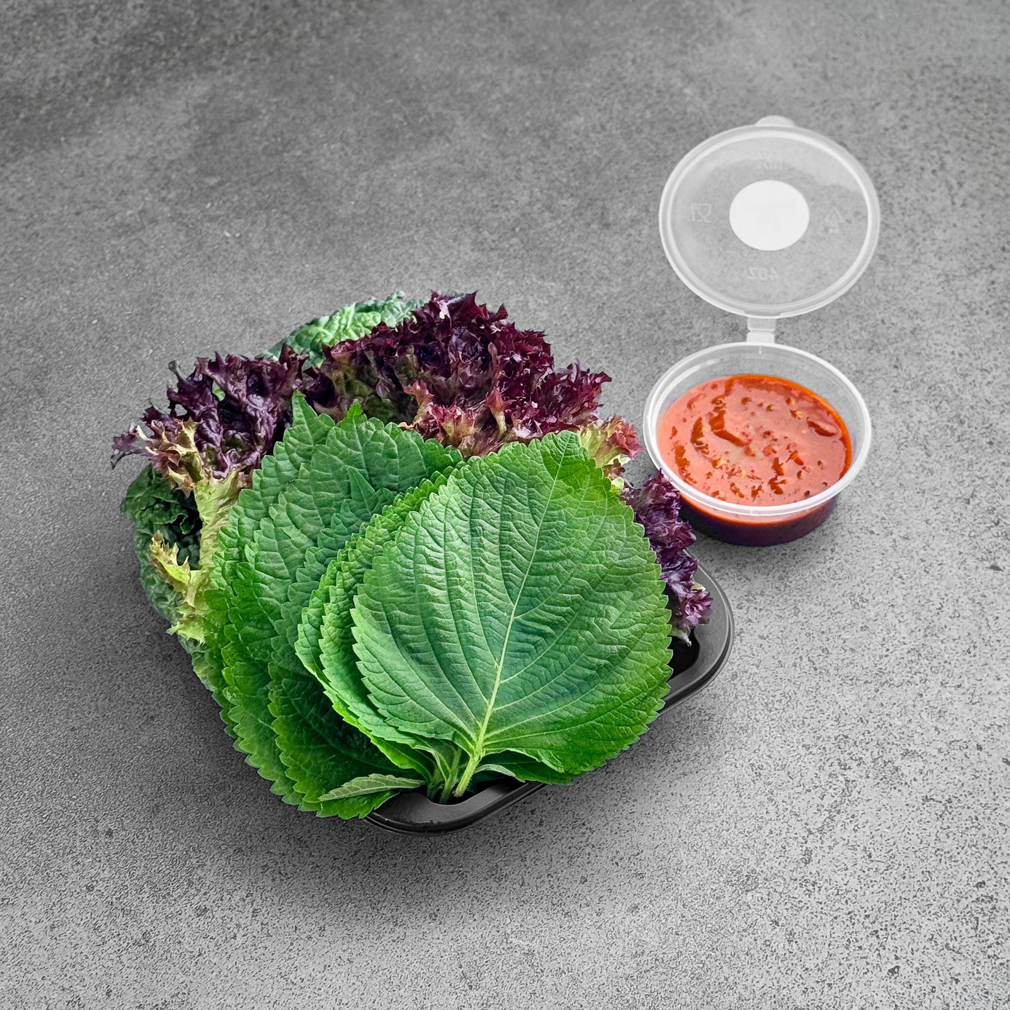 [Seoul Recipe] Fresh Vegetable Ssam & Sauce Set 쌈 야채 & 홈메이드 쌈장