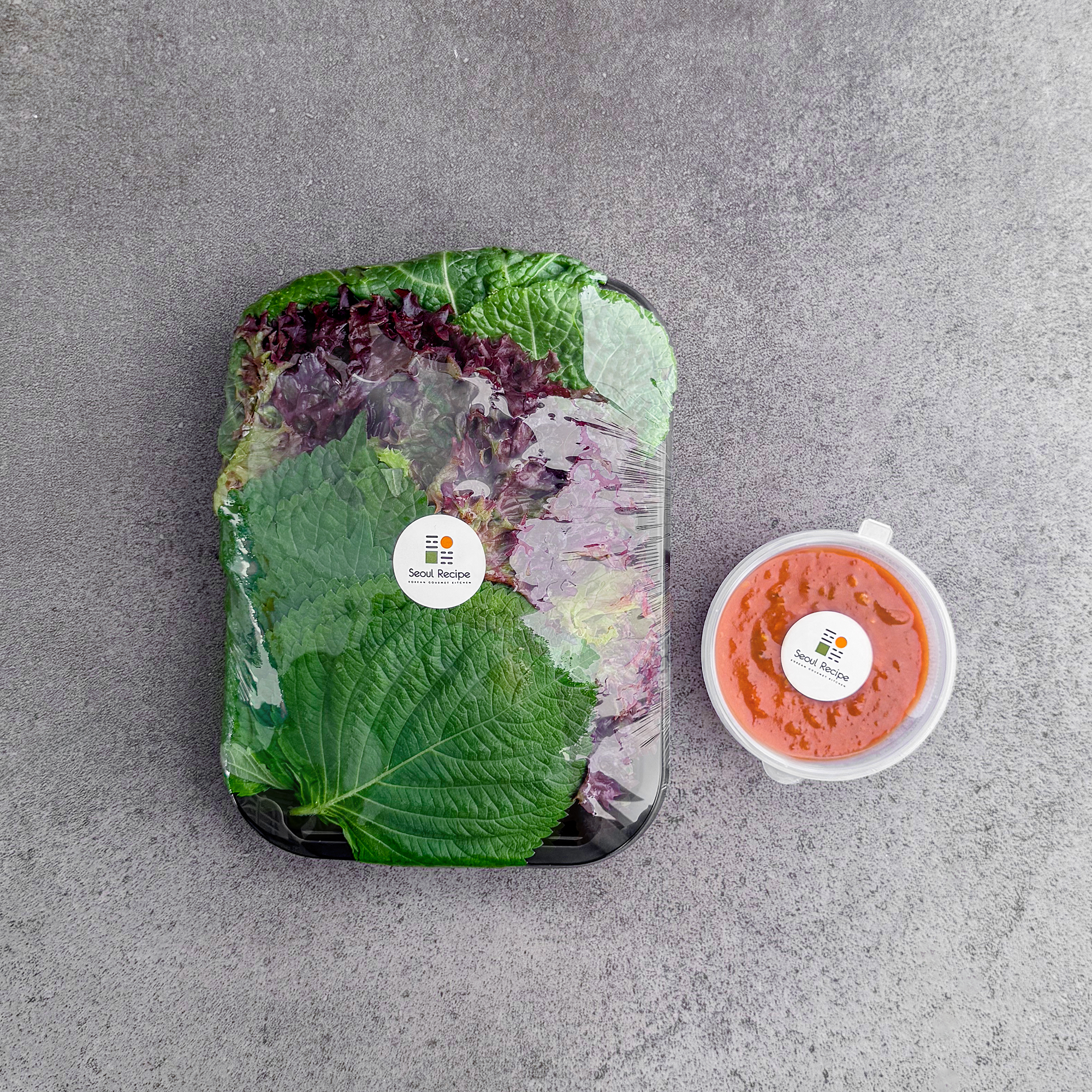 [Seoul Recipe] Fresh Vegetable Ssam & Sauce Set 쌈 야채 & 홈메이드 쌈장