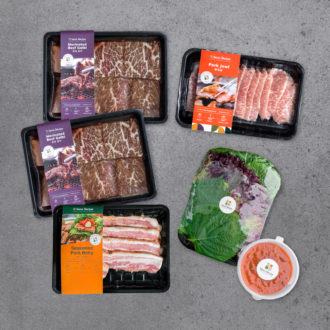 Meat & Vegetable BBQ Set 고기+채소 세트 (5-6ppl)