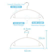Load image into Gallery viewer, (Group Pre-Order 공구) [B.O.C] Non-Slip Round Hanger [비오씨] 논슬립 반원옷걸이 (50pcs)
