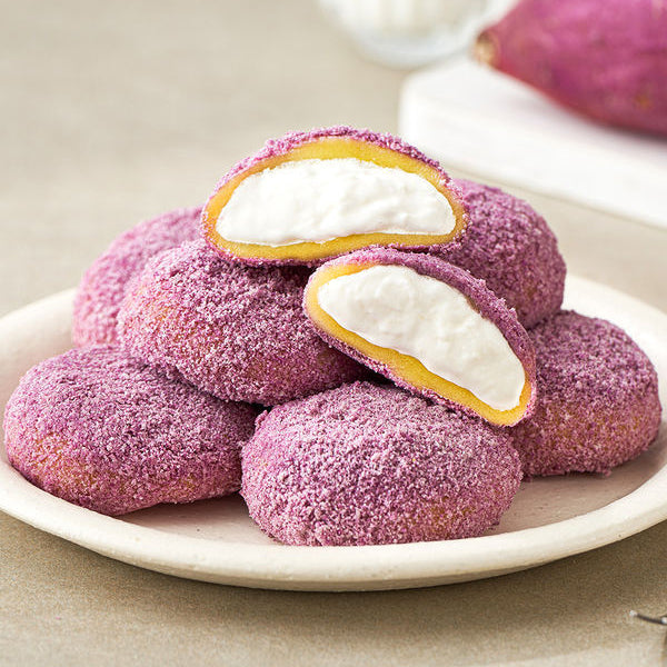 Bangadang Purple Sweet Potato Cream Rice Cake 방아당 자색고구마 크림떡 (40g x 6packs)