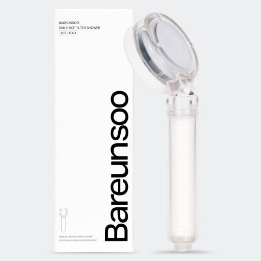 [Bareunsoo] Bareus-soo Daily Filter Shower Head with ACF Filter 바른생활수 샤워 필터 (리필내장)