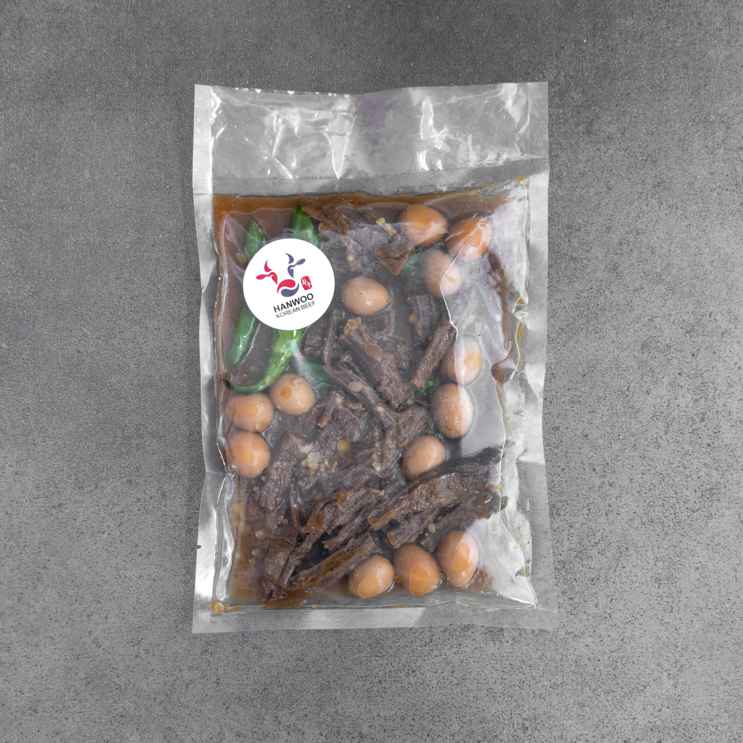 (Flash Menu⚡) [Seoul Recipe] Braised 1++Korean Beef & Quail Egg (Frozen) [서울레서피] 한우 메추리알 장조림 (냉동) (500g, Contains 150g Korean Beef)