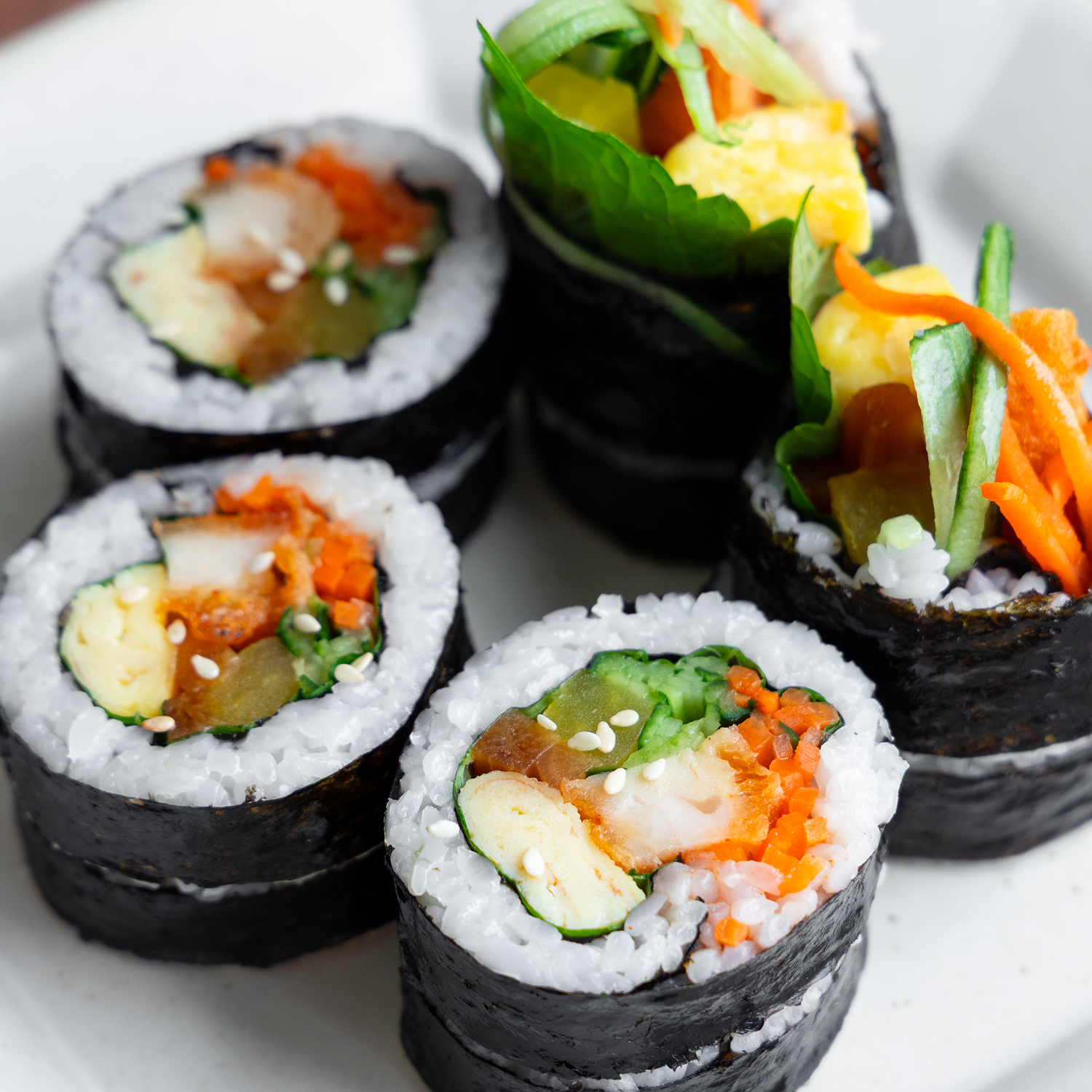 [Seoul Recipe] Chicken Tender Gimbap 치킨텐더 김밥 (2 Rolls)