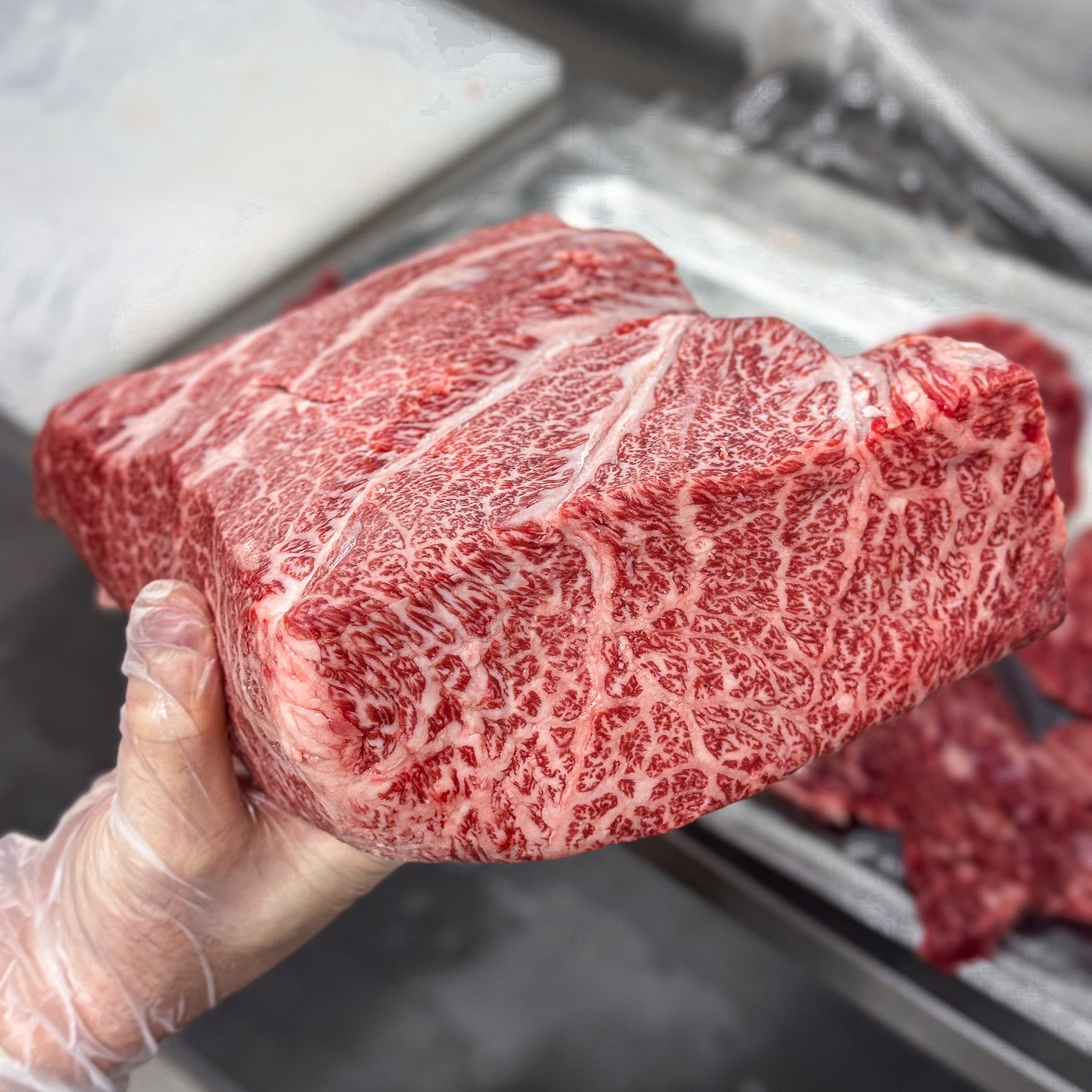 [Seoul Recipe] 1++ Korean Beef Chuck Flap Tail (Frozen) 한우 꽃살치살 (냉동) (200g)