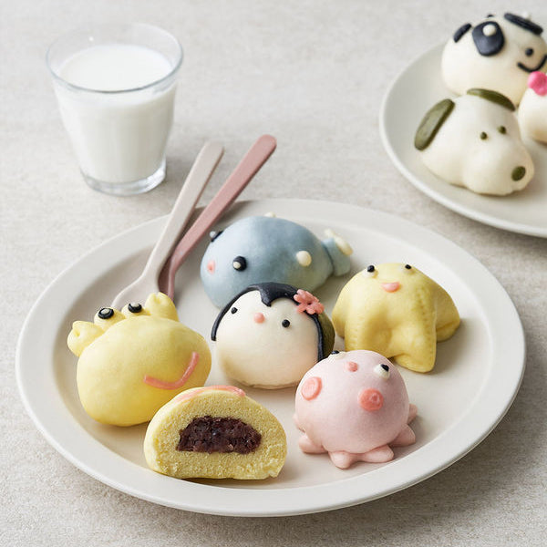 Cute Animal Steamed Buns (Frozen) 맛차림 이솝 찐빵 (냉동) (2 Types) (500g)