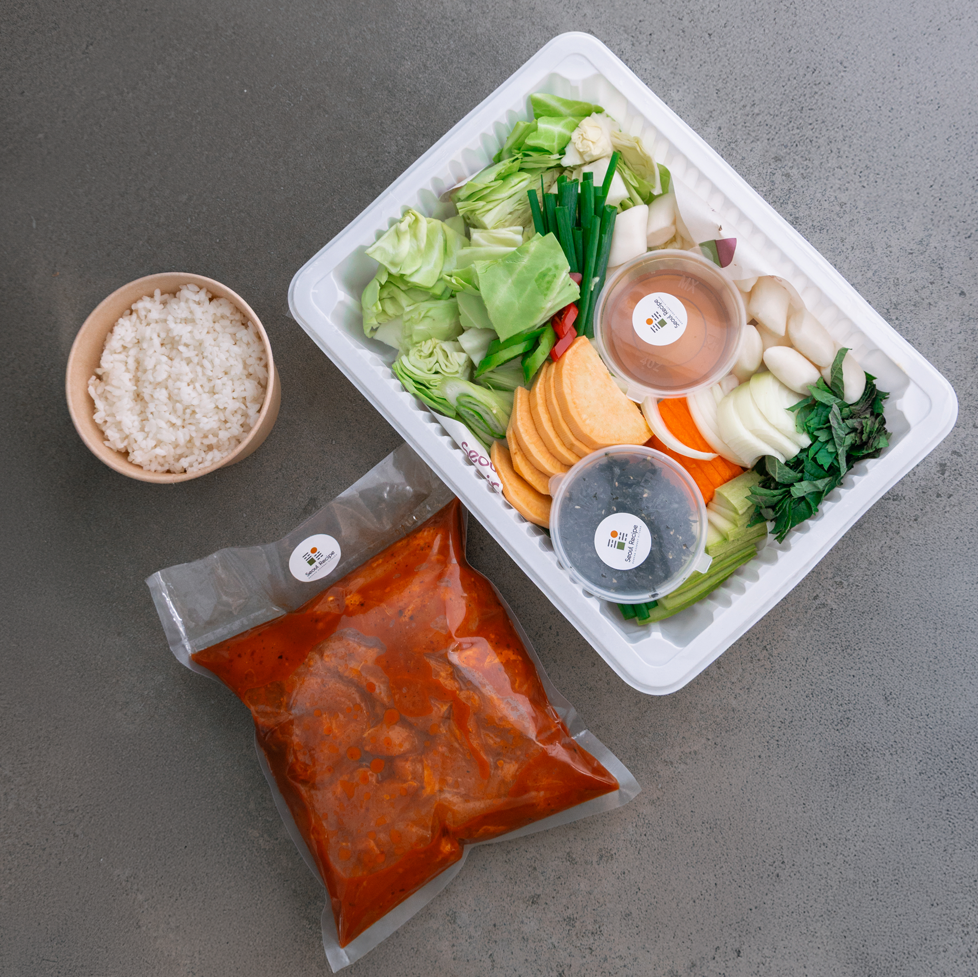 [Seoul Recipe] DIY Premium Spicy Chicken Galbi (Dakgalbi) (Frozen) 고급 매콤 닭갈비 (냉동) (3-4 portion/ 1KG chicken meat)