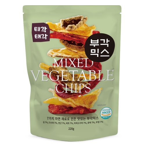 Deep-fried Mixed Vegetables Chips 부각 믹스 (220g)