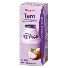 Load image into Gallery viewer, Binggrae Taro Flavored Milk Drink 빙그레 타로맛 우유 (200ml)
