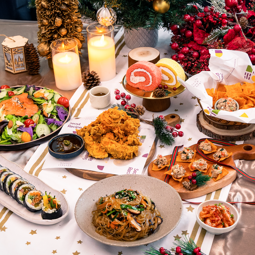 🌟 [Seoul Recipe] Glowy Snowy Party Set 화사한 눈꽃 연말 파티 세트 (4-6ppl / 10-12ppl)