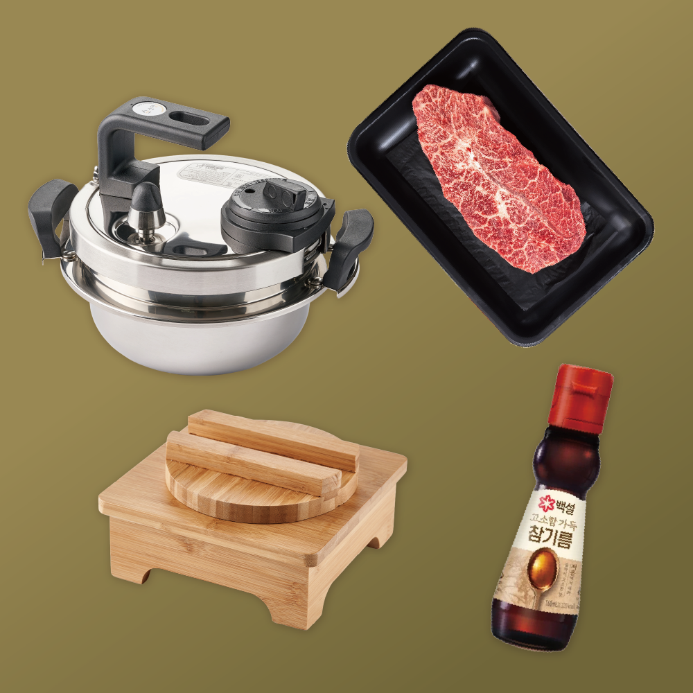 [Seoul Recipe] Special 1++Korean Beef Sot-Bap Set 스페셜 1++ 한우 솥밥 세트