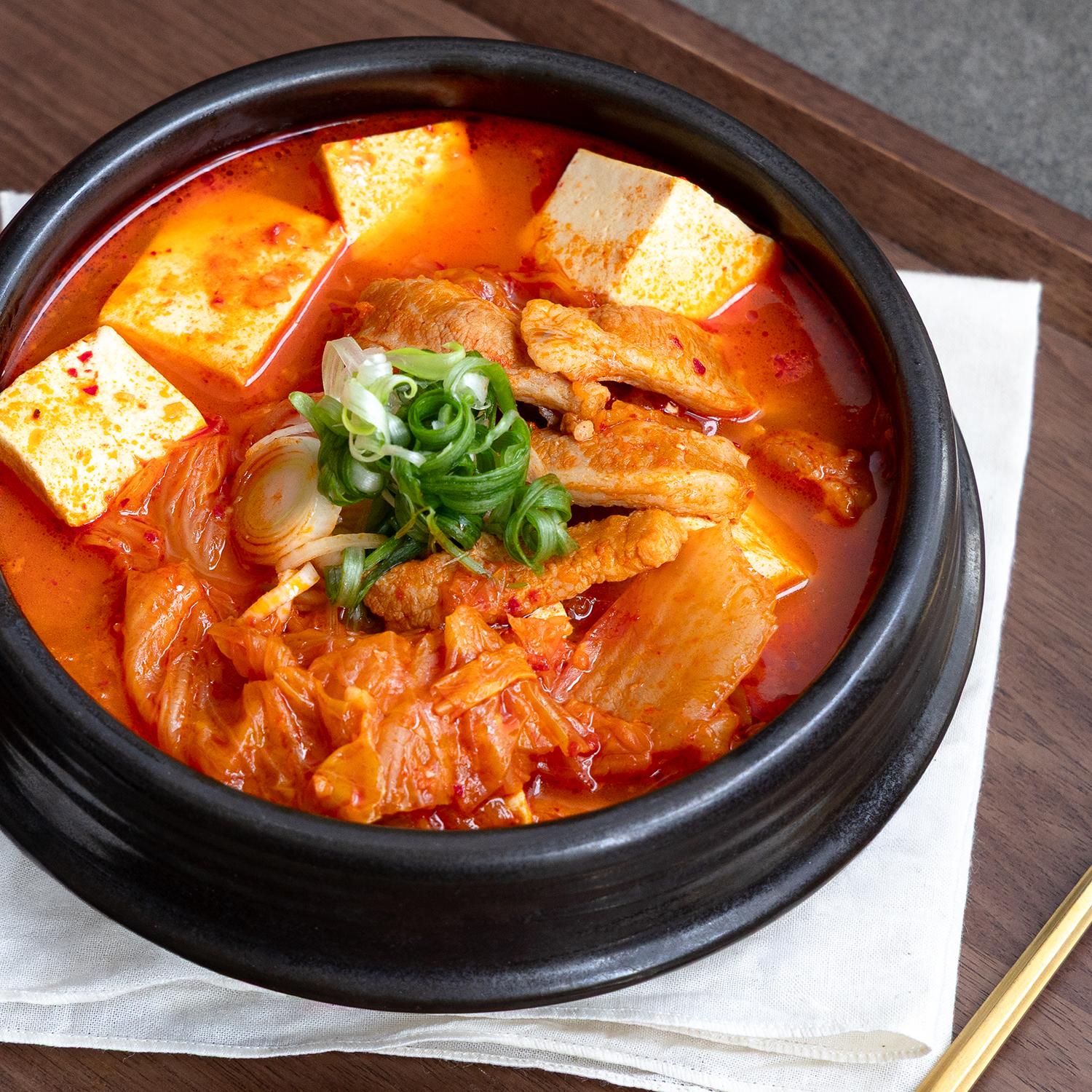 [Seoul Recipe] Homemade Kimchi Pork Jowl Stew 항정살 김치찌개 (1ppl)