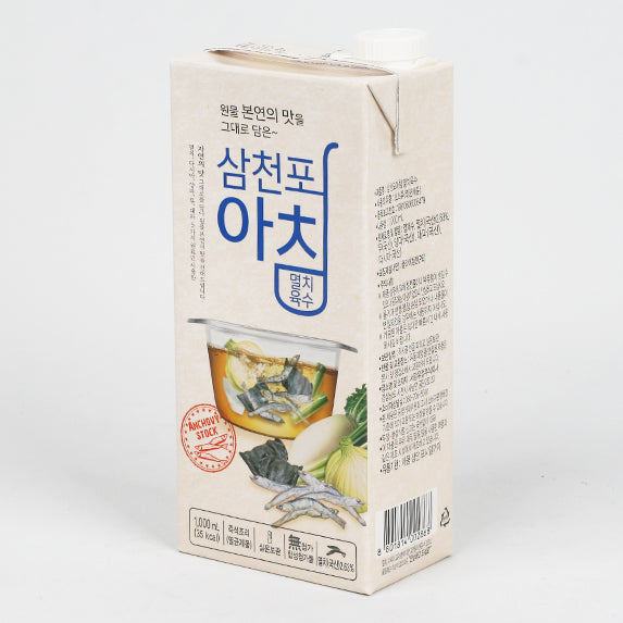 100 Natural Korean Anchovy Soup Stock 삼천포아침 멸치육수 (1000ml) Seoul