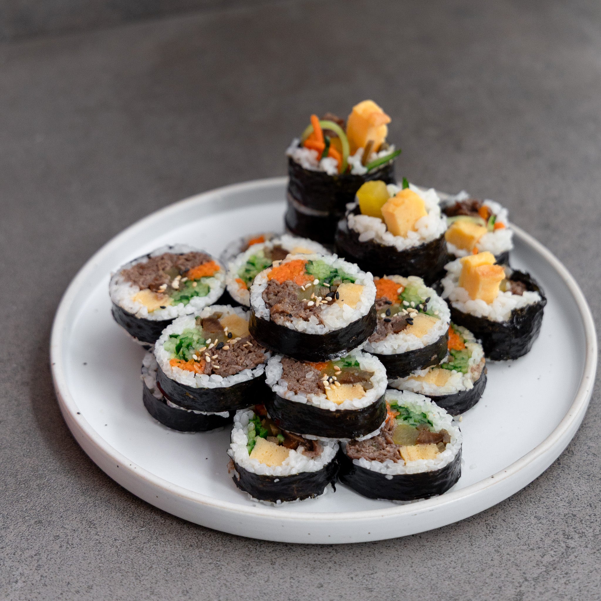 [Seoul Recipe] Premium 1++ Korean Beef Bulgogi Gimbap 한우 불고기 김밥 (2 rolls)
