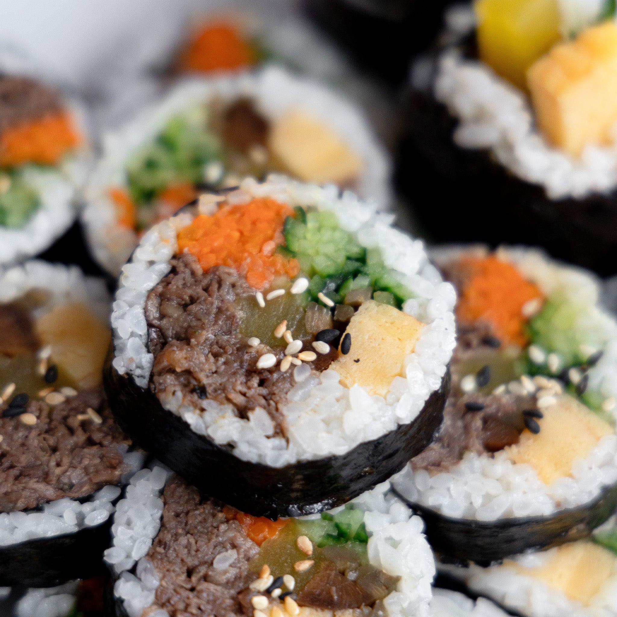 [Seoul Recipe] Premium 1++ Korean Beef Bulgogi Gimbap 한우 불고기 김밥 (2 rolls)