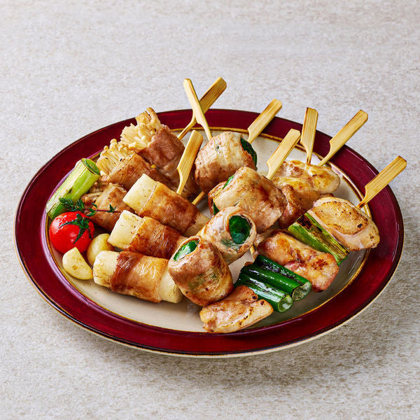 Pork Belly Roll Skewer (Frozen) 페이보잇 삼겹말이 모둠꼬치 (냉동) (500g)