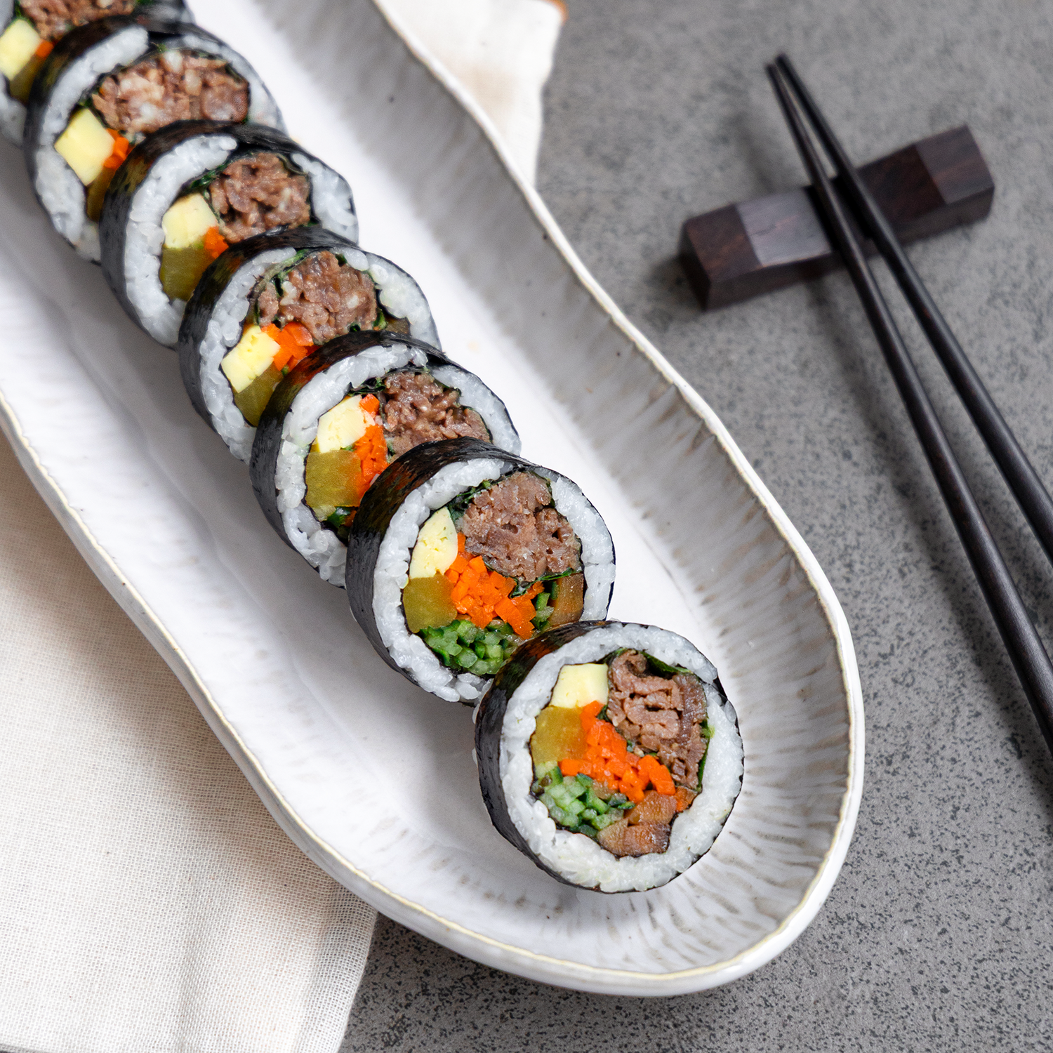 [Seoul Recipe] Bulgogi Beef Gimbap (2 rolls) 불고기 김밥 (2줄)