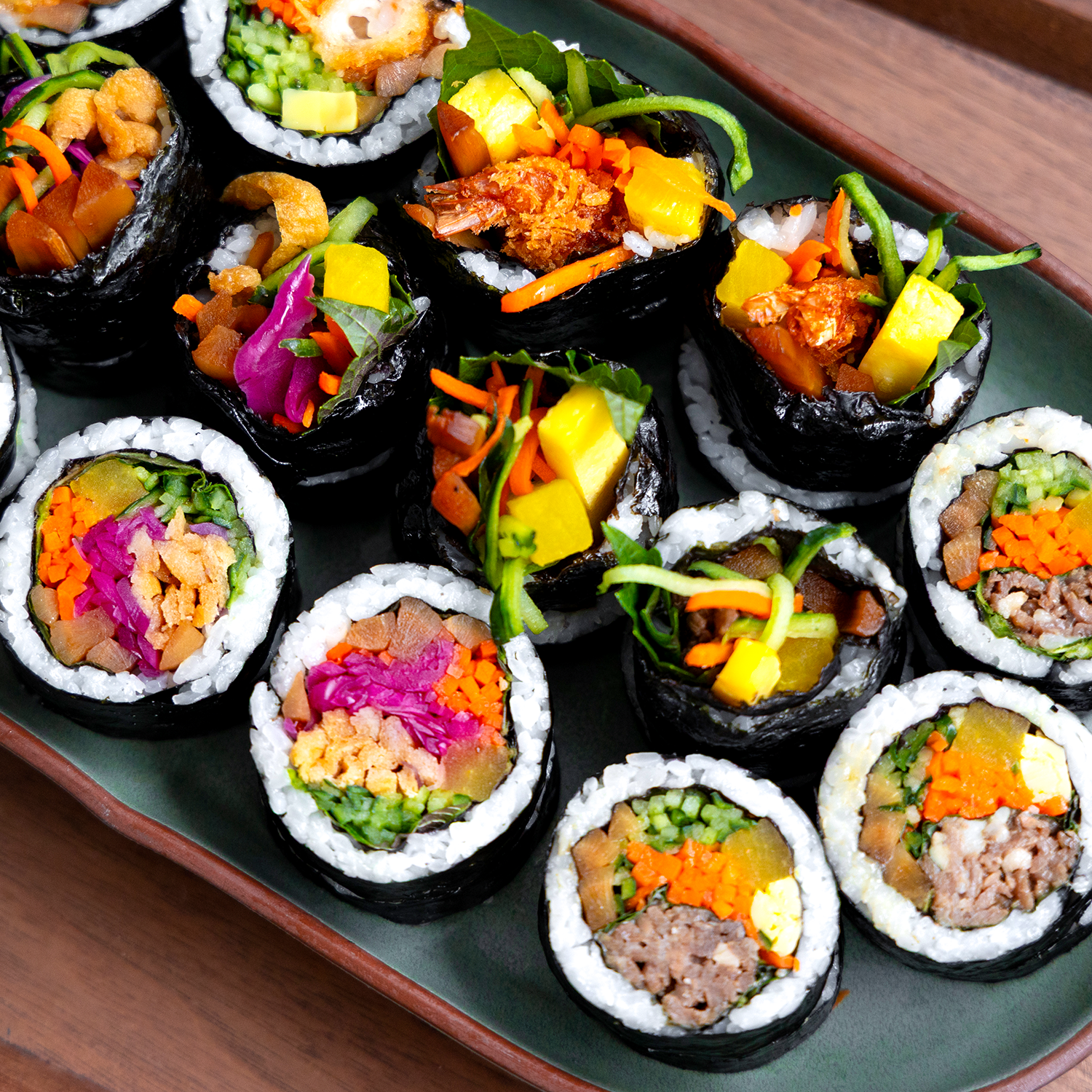 [Seoul Recipe] Assorted Gimbap Set (6 rolls) 모듬김밥 세트 (6줄)