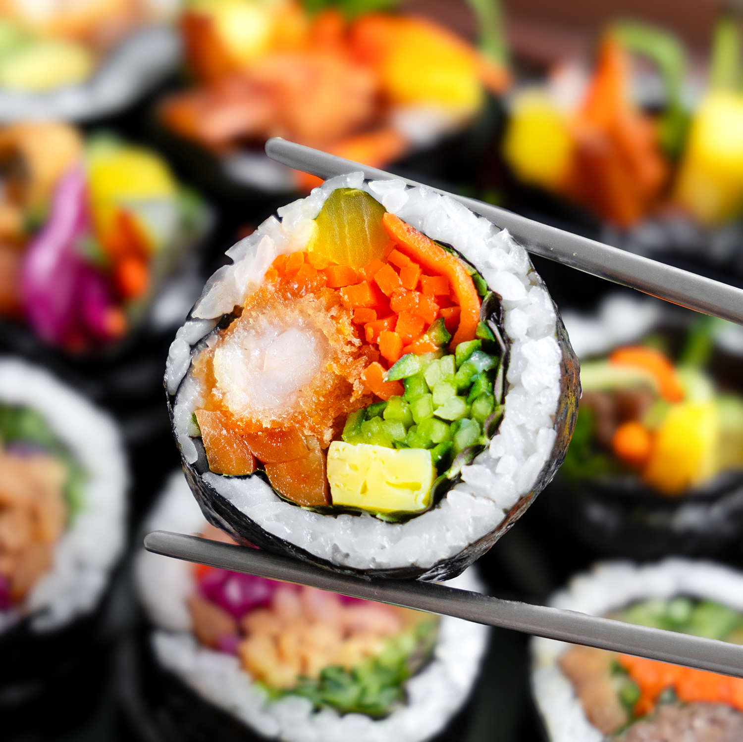 [Seoul Recipe] Assorted Gimbap Set (6 rolls) 모듬김밥 세트 (6줄)