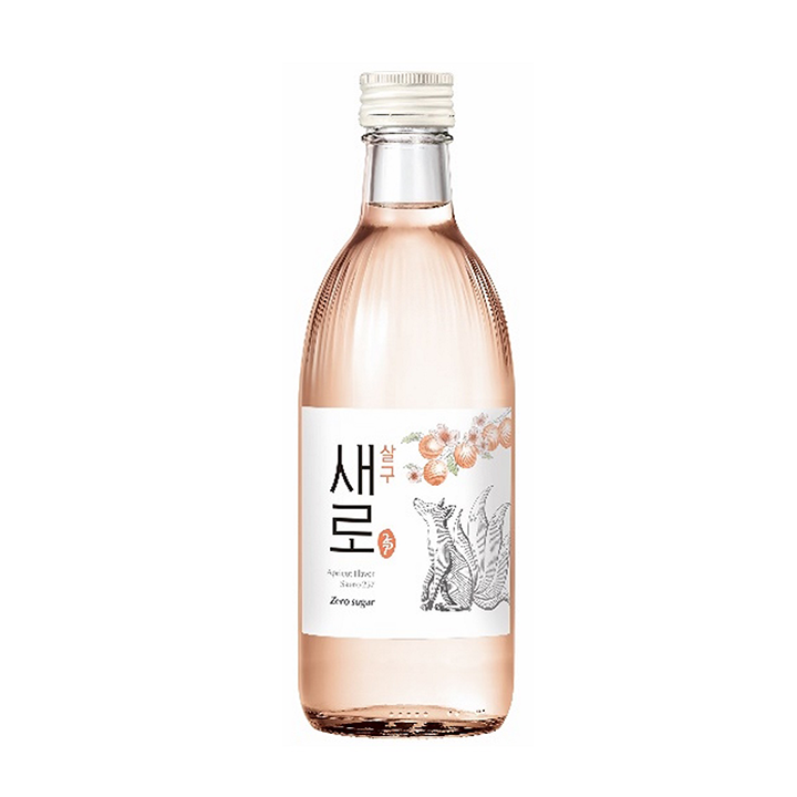 Saero Soju Apricot Flavour 257 새로 살구 소주 (360ml)