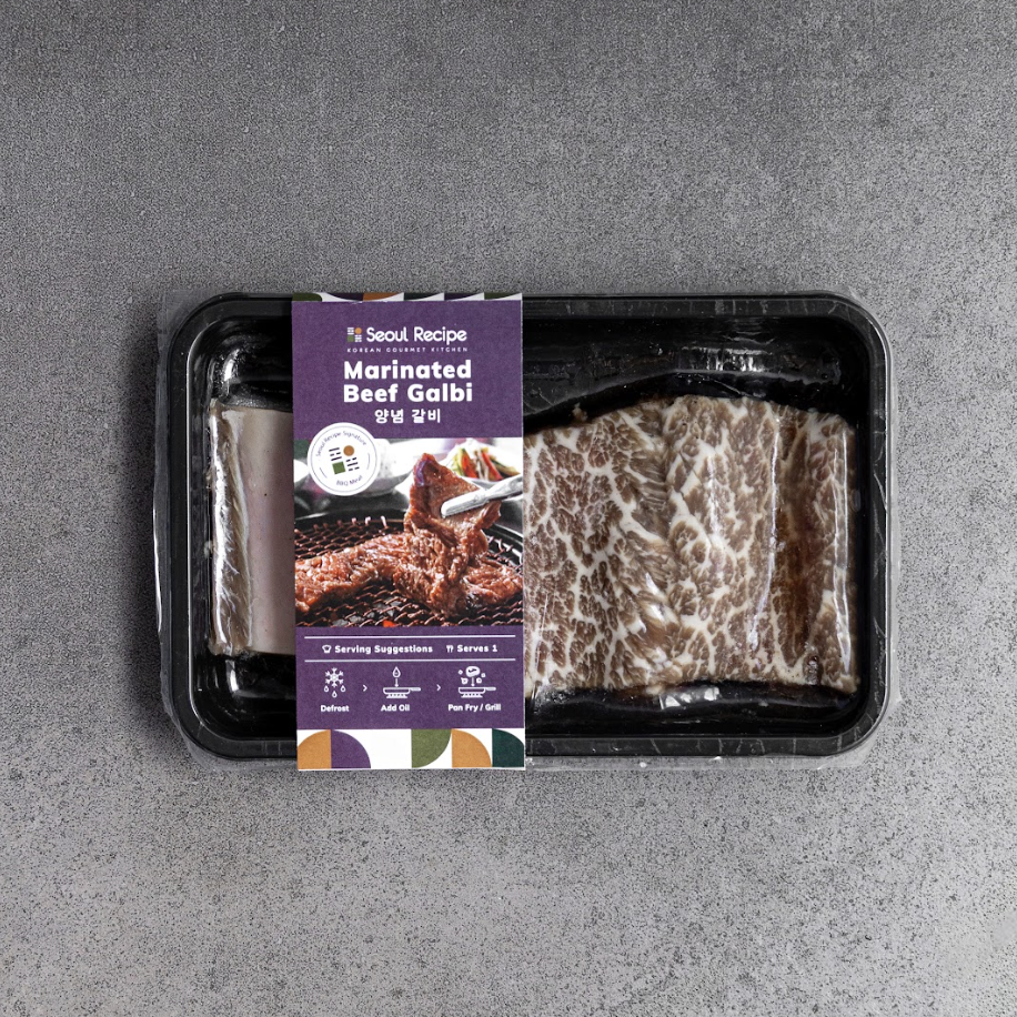 [Seoul Recipe] Marinated Beef Galbi(Frozen) 양념 갈비 (냉동) (1 rib, 250g)