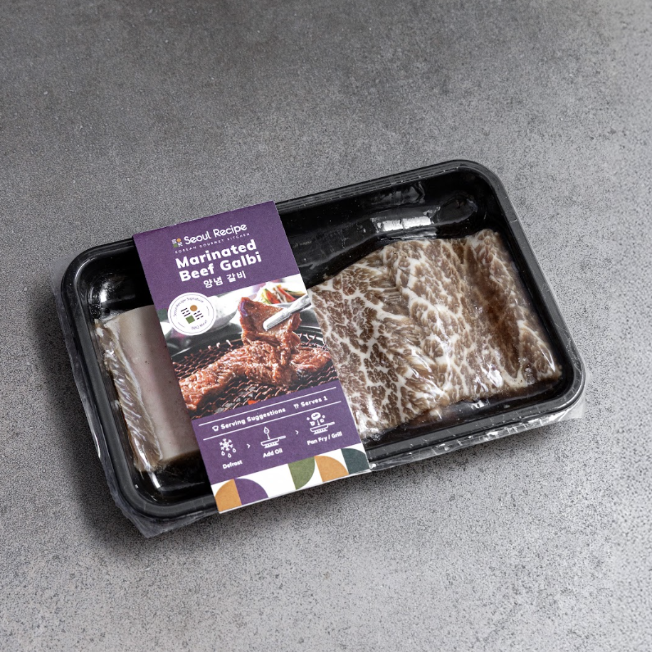 [Seoul Recipe] Marinated Beef Galbi(Frozen) 양념 갈비 (냉동) (1 rib, 250g)