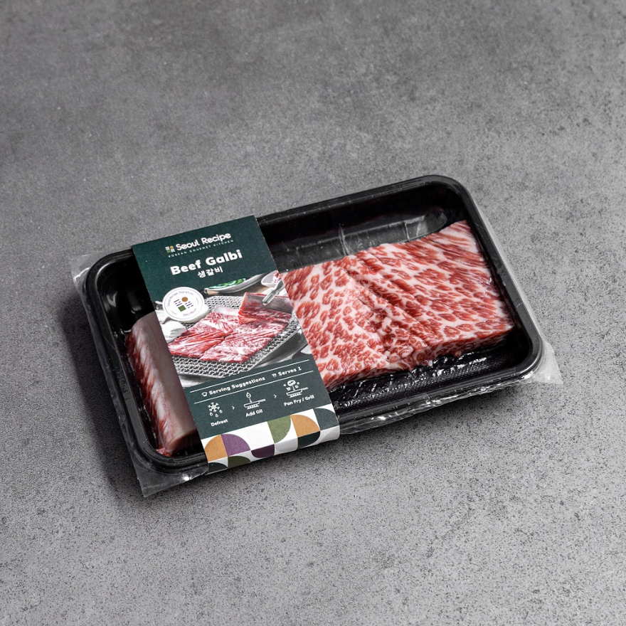 [Seoul Recipe] Premium Beef Galbi (Frozen) 생갈비 (냉동) (220g /1 rib)