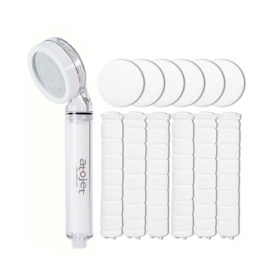 [Atojet] Filtered Shower Head + Filter (6p) Set [아토젯] 샤워기 본품 + 필터 (6p) 세트
