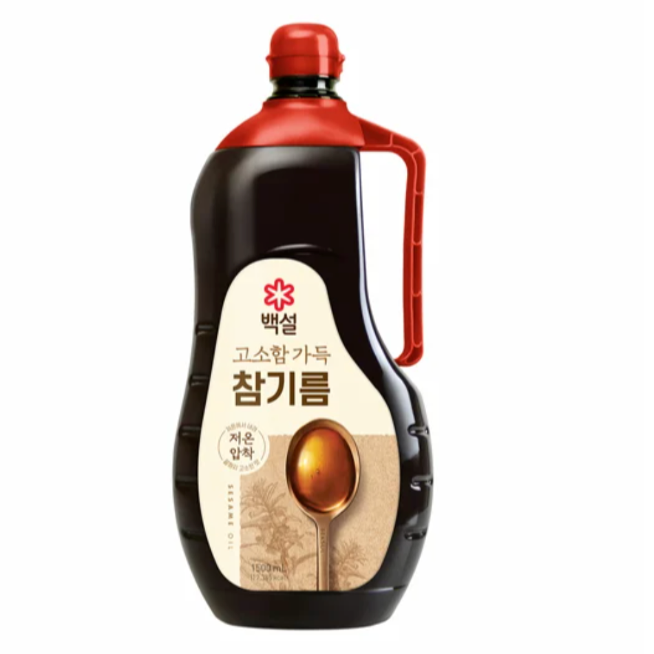 [Baekseol] Sweet Sesame Oil 백설 고소함가득 참기름 (1.5L)