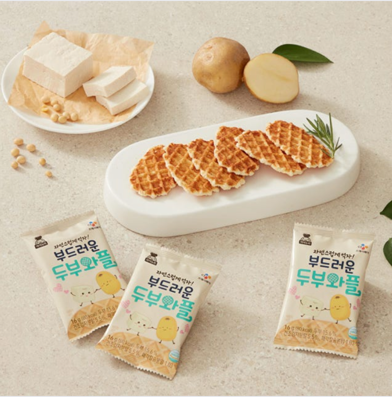 [INURI] Soft Tofu Waffle 부드러운 두부와플 (16g * 20 packs)