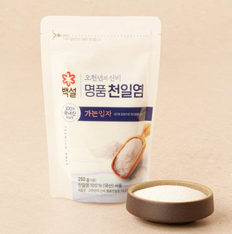 [Baekseol] Cheonil Yeom Ocheonnyeon Mysterious Fine Particles 천일염 오천년의 신비 가는입자 (250g)