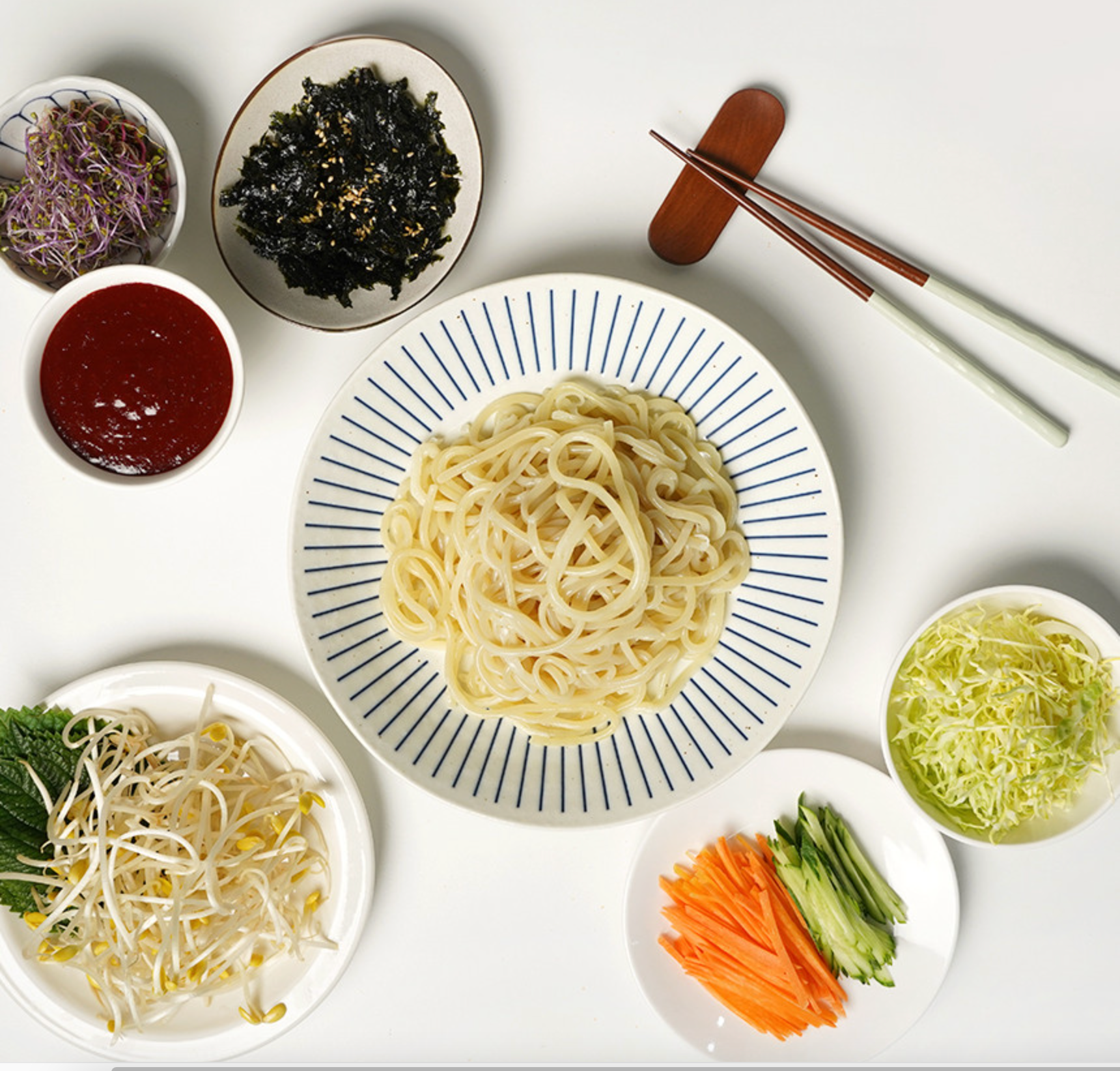 [Nadri] Soy Sauce & Spicy Cold Chewy Noodle (Frozen, 2 ppl) 나드리 간쫄면