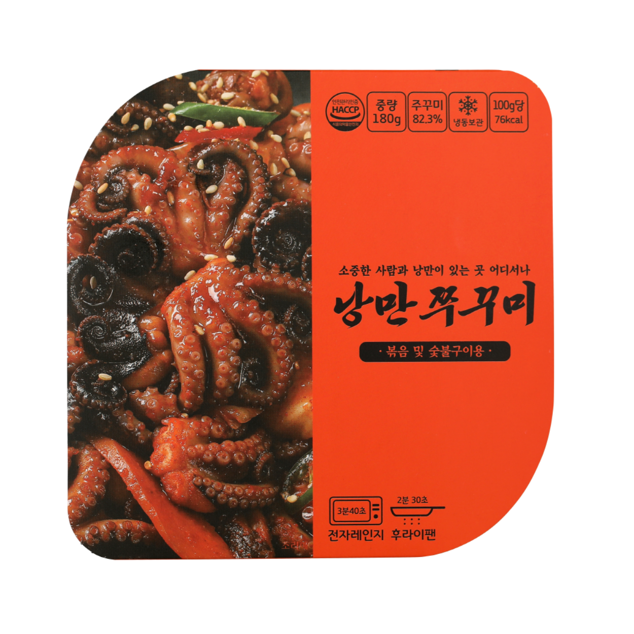 [NML] Nangman Microwavable Spicy Stir-fried Baby Octopus (Frozen) 낭만 쭈꾸미 전자레인지용 (냉동) (180g)