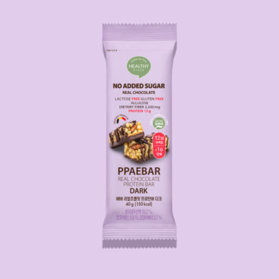PPAEBAR Real Chocolate Protein Bar 빼바 리얼초콜릿 프로틴바 (40g)