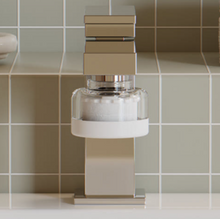 Load image into Gallery viewer, [Bareunsoo] Eco Faucet Filter(Sliver) + ACF Filter(3p) 바른생활수 세면대헤드 + ACF필터(3p) (리필내장)
