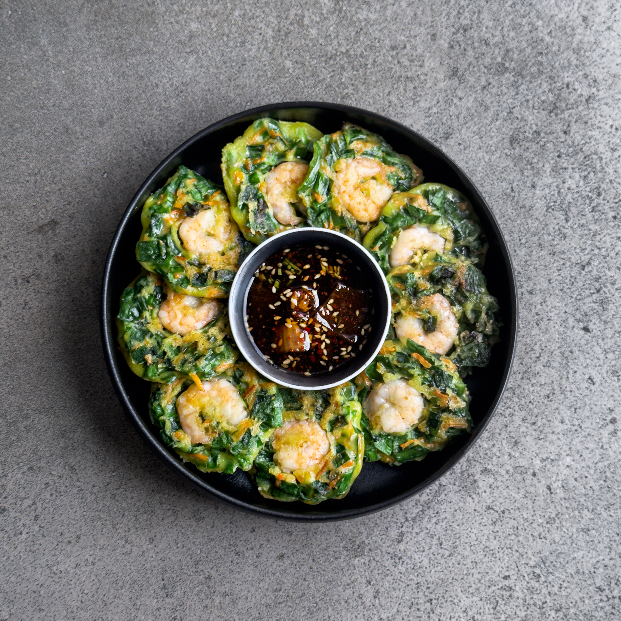 [Seoul Recipe] Shrimp Chive Pancake 부추 새우전 (8pcs)