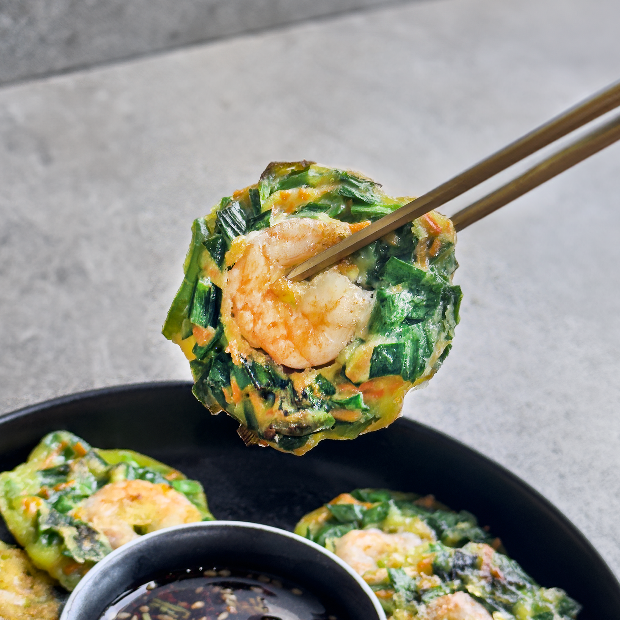 [Seoul Recipe] Shrimp Chive Pancake 부추 새우전 (8pcs)