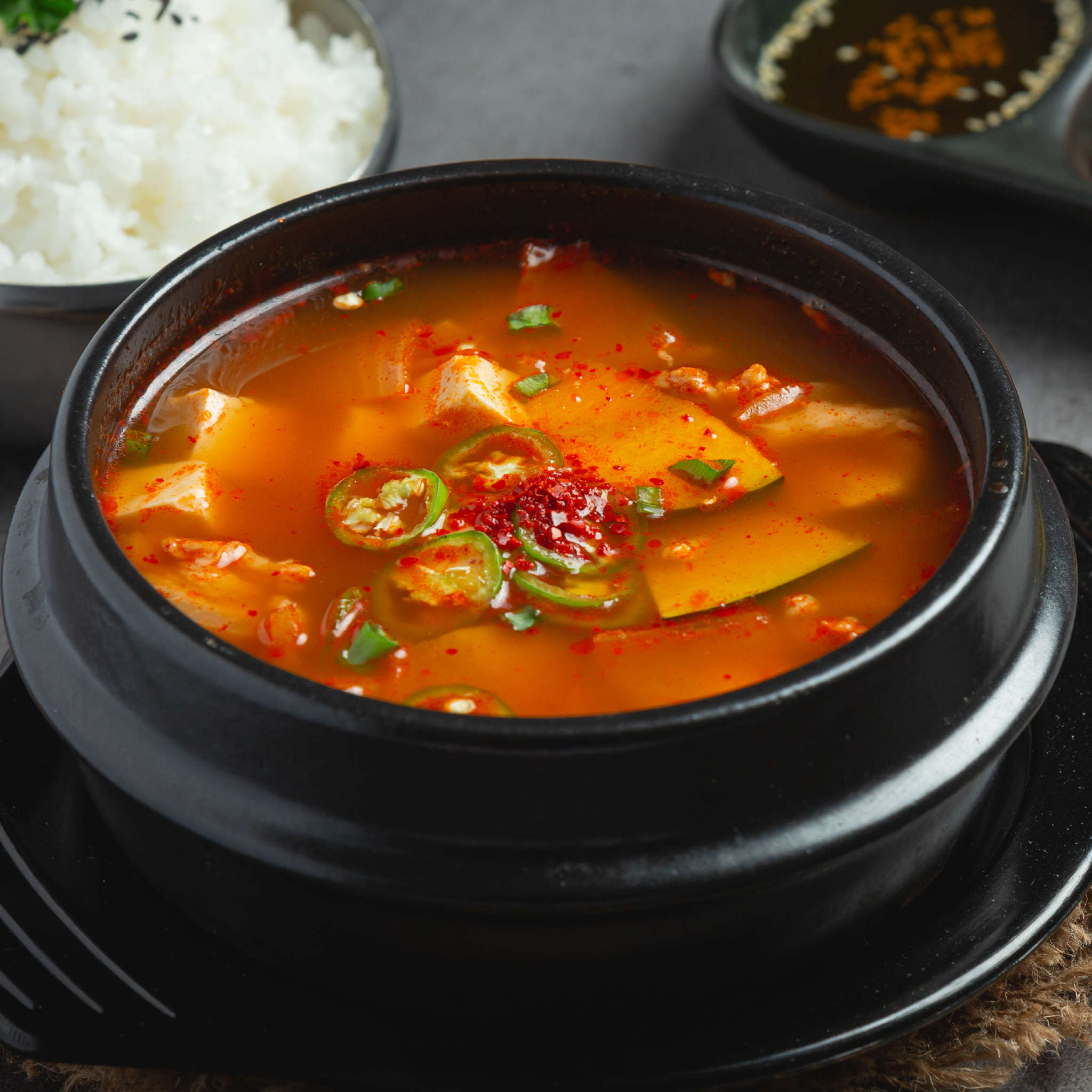 [Seoul Recipe] Homemade Soup / Stew With Side Dishes 찌개 (2ppl) (800g)