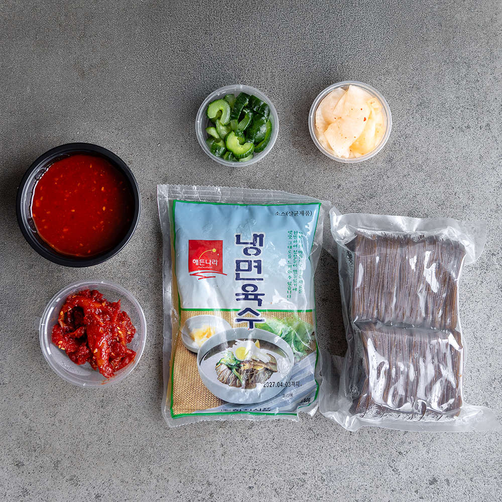 [Seoul Recipe] Pollack Fish Cold Noodles Meal Kit 명태회 냉면 밀키트 (2ppl)
