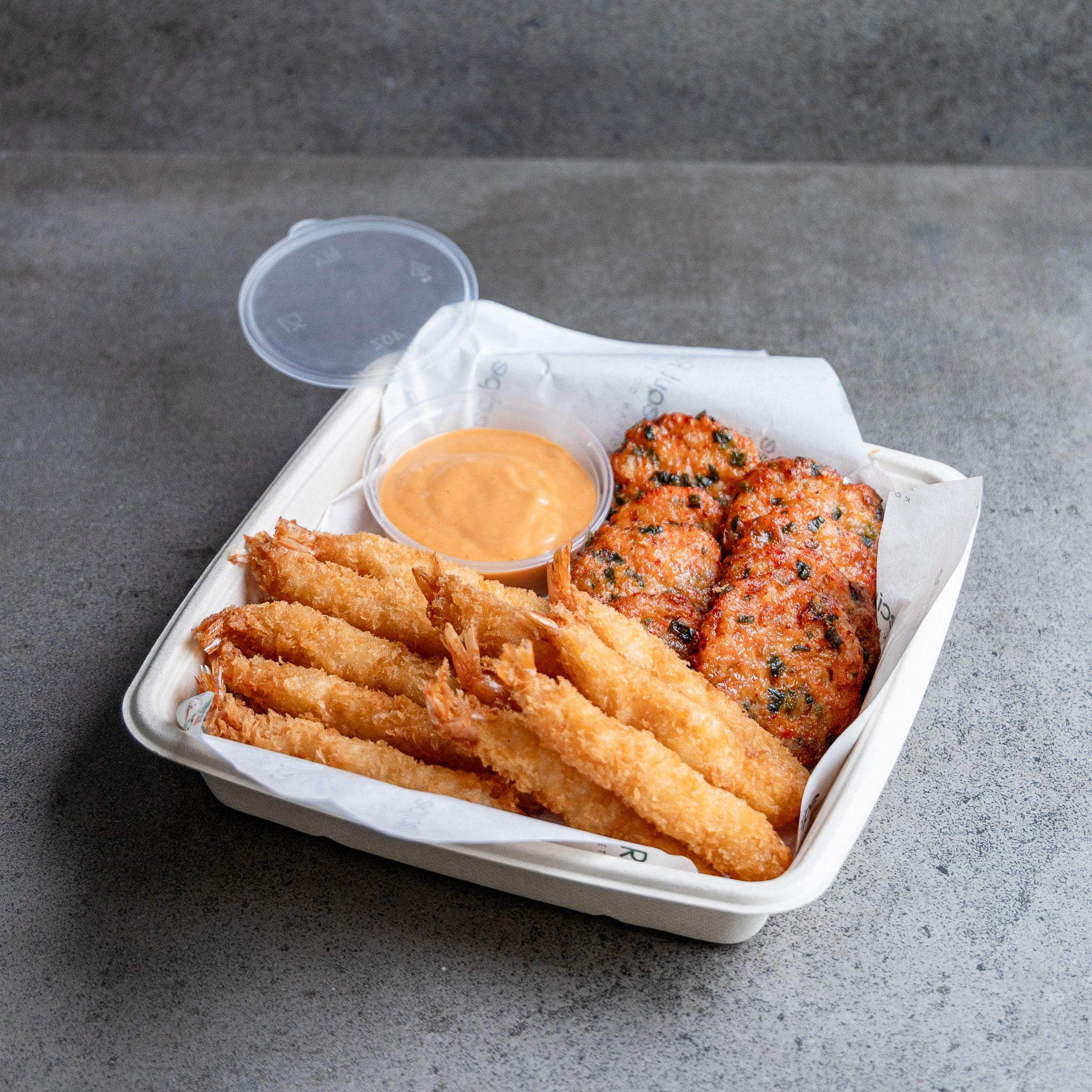 [Seoul Recipe] Tempura Prawn (15 pcs) And Kimchi Prawn Pancake (8 pcs) Set 새우튀김 김치전 세트