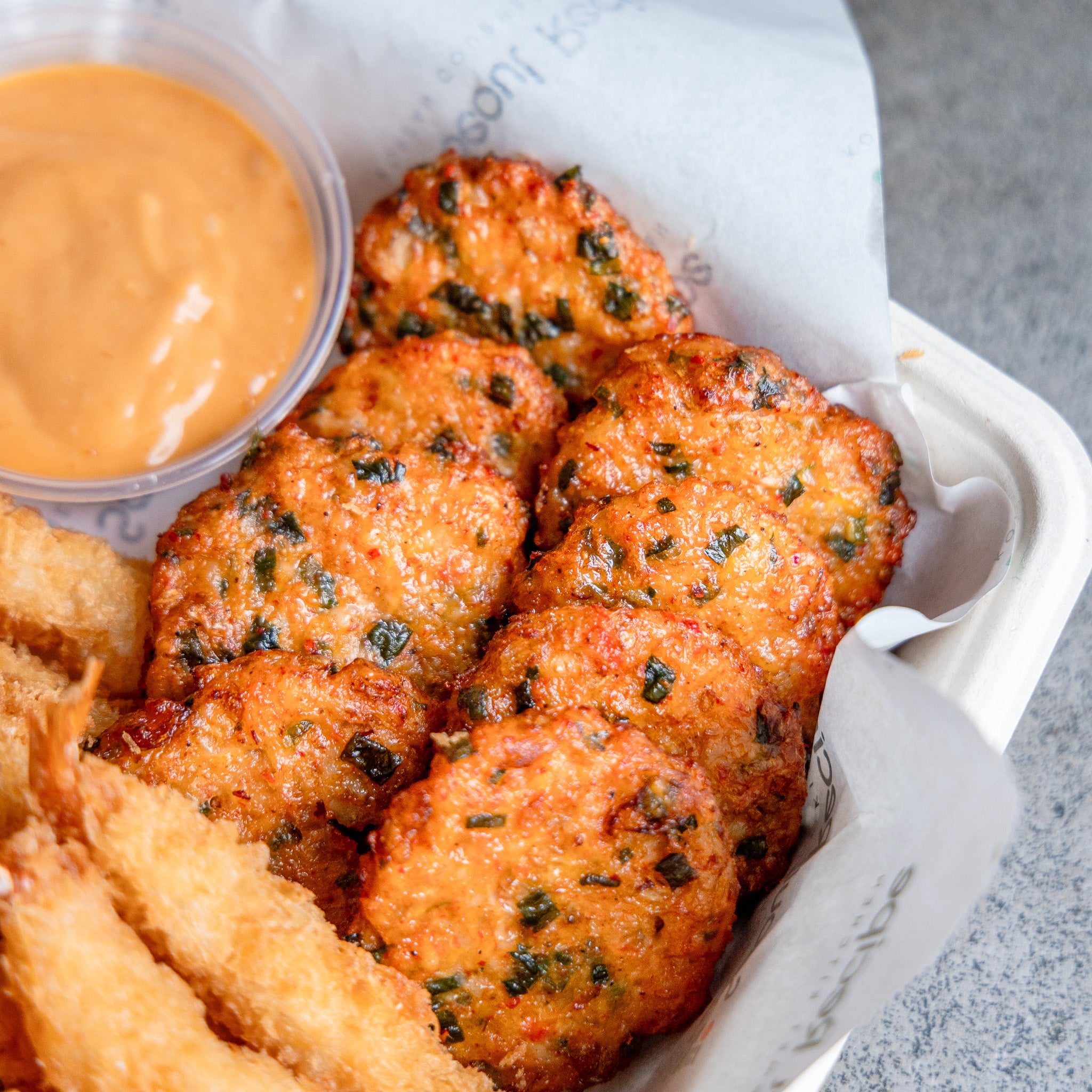 [Seoul Recipe] Tempura Prawn (15 pcs) And Kimchi Prawn Pancake (8 pcs) Set 새우튀김 김치전 세트